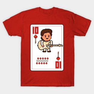 Pixelrockstars Ten of Diamonds Playing Card T-Shirt